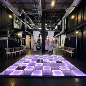 Digital LED Floor Screen Panel with Interactive Touch Sensor for Events Weddings and Stages
