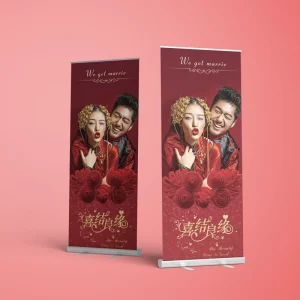 Digital-Printing Portable Roll-Up Banner Stand 80x200cm with Aluminum Frame