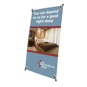 Digital Printing Tabletop Mini X Flag Banner Stand