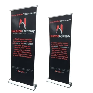 Digital Printing Tear Drop Retractable Roll-Up Banner Display Stand for Trade Shows