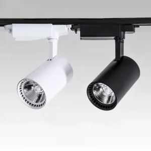 Dimmable LED COB Track Downlight and Spotlight System