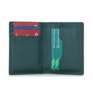 Direct Supply Bi-fold PU Leather Business Card Holder Slim Wallet Custom Branding Perfect for Executive Gift Sets