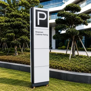 Directional Signs Exterior Information Metal Wayfinding Signage for Outdoor Use