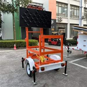 Directional Solar LED Traffic Sign with Folding & Flexible Design Standing Arrow Board