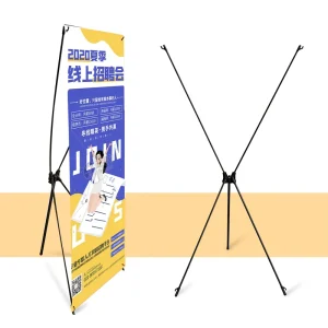 Display Advertising Type Exhibition Good Digital Stands X Banner Stand Manufacturers Iron Black Motor Mieux Stand