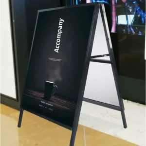 Display Stand Sloped Floor standing Triangular Double sided Poster Promotional Folding Rack KT Board Portable Vertical