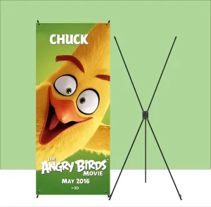 Display for Exhibition Adjustable Portable Lightweight Aluminum Retractable Stand Banner X Banner