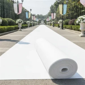 Disposable Red Exhibition Carpet Non slip Stain Resistant for Exhibitions Hotel Lobbies Colors Available