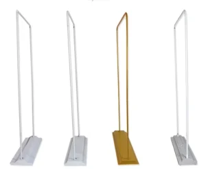 Door-Shaped Retractable Double-Sided Steel Banner Stand for Advertising and Promotion