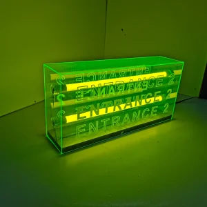 Double Acrylic Advertising LED Light Box Sign Indoor Use Custom Rectangle Shape Aluminum Plastic Steel