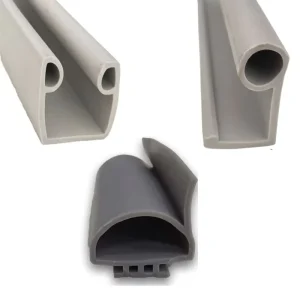 Double E Extruded Special shaped Foamed Thermal Silicone EPDM Cold Storage Door Sealing Strip Gasket B type Low Cutting