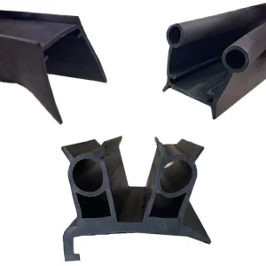 Double E Extruded Special shaped Silicone EPDM Cold Storage Door Seal Low Temperature Resistant Anti Collision Freezer Cutting