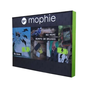 Double Frame Foldable 3D Tension Fabric Aluminum Pipe Backdrop Display Stand for Trade Show