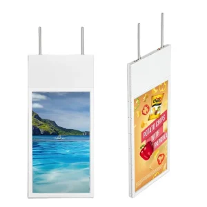 Double-Sided 43 49 55 65 Inch Touchscreen Digital Signage with Multi-Device Management, Ceiling or Wall Mount