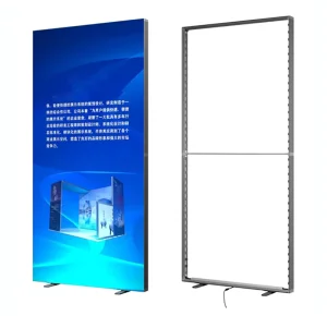 Double-Sided Backlit Fabric Advertising Light Box Rectangular Aluminum Frameless SEG Fabric Printing Poster Display