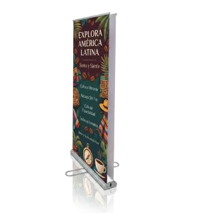 Double-Sided Custom Logo Pull-Up Banner Display for Auto Dealerships and Trade Shows