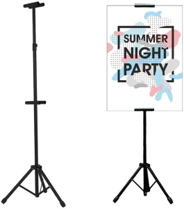 Double-Sided Easel Poster Board Stand with Tripod Base Height-Adjustable up to 74 Inches for Indoor and Outdoor Use