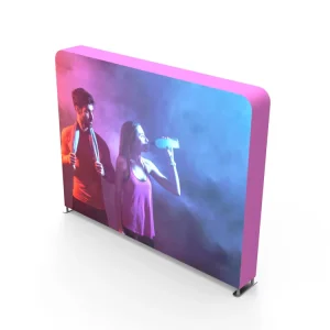 Double Sided Foldable Aluminum Profile LED Light Box Backlit Tension Fabric Textile Display Stand for Advertising & Exhibitions