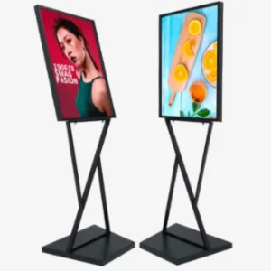 Double-Sided Heavy-Duty Metal Floor Poster Stand Sign Holder Factory