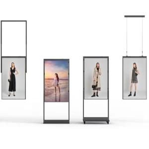 Double-Sided Indoor Digital Signage Window Display Screen for Stores Hospitals Hotels and Bars