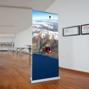 Double-Sided LED Advertising Light Box with Aluminum Frame, Indoor Use, Roll-Up Banner