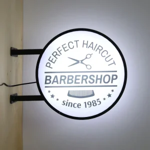 Double-Sided LED Light Box Sign White and Black Salon Factory Direct Outdoor Waterproof