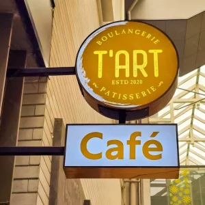 Double-Sided LED Light Box Sign for Cafes, Shops and Commercial Displays