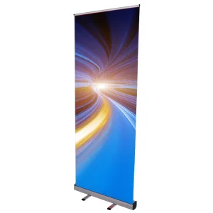 Double Sided Media Pull Up Banner Stand Retractable Roll Up Display