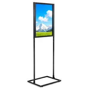 Double-Sided Metal Advertising Poster Display Rack Stand for Promotion
