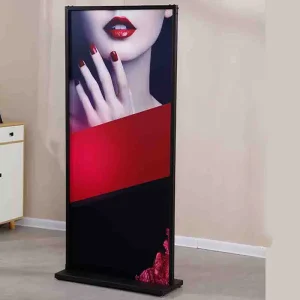 Double-Sided Metal Floor Poster Display Stand