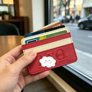 Double-Sided PU Leather Card Holder Purse for Ladies’ Travel
