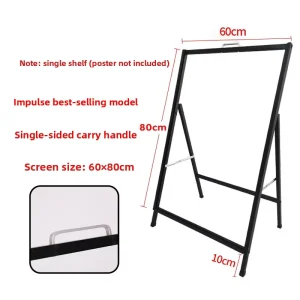 Double-Sided Portable Outdoor KT Board Poster Display Stand Windproof