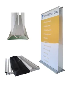 Double-Sided Wide-Base Roll-Up Banner