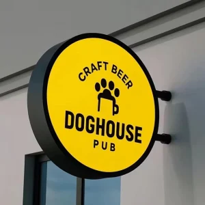 Double-Sided Windproof Outdoor LED Light Box Sign for Coffee Shop