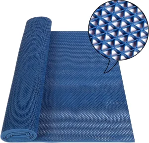 Drainage Non-Slip Mesh Floor Mat Roll 3′ x 16.4′ Heavy-Duty Commercial Swimming Pool Bathroom Kitchen Mat
