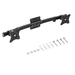 Dual Display Wall-mounted Bracket Horizontal Assembly Arm for 2 Screens