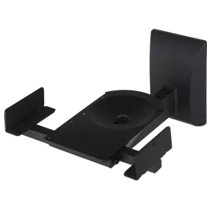 Dual-Side Clamping Bookshelf Speaker Wall Mount Bracket, Holds up to 55 Lbs