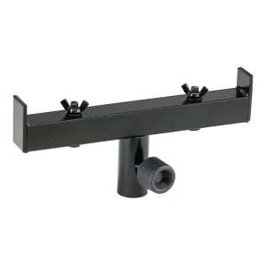 Dual Speaker Stands Audio Bracket Accessories Pair with Aluminum Alloy Crossbar Braces for Stage Display