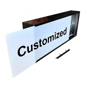 Durable Acrylic Advertising Display Board, Backlit LED Light Box for Hotel Corridors