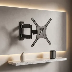 Durable Steel TV Wall Bracket for 32” 60” Inch LCD LED Plasma Screens Motorized TV Monitor Mount TV Wall Mount Arm