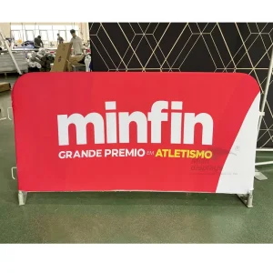 Durable Tension Fabric Fencing Barrier Cover Outdoor Venue Mall Fence Display Banner Advertising Barricades Cloth Cover