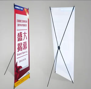 Durable X Banner Custom logo X Banner Display for Trade Show