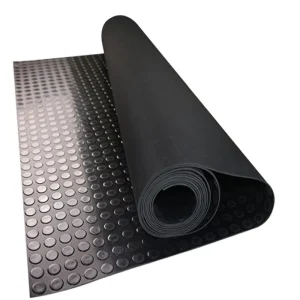 ECO Anti-Slip Rubber Floor Sheet Mat Roll with Cutting Service Waterproof Durable for Staircase and Garage