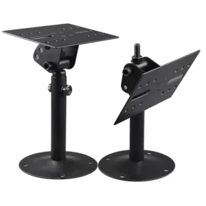 ENB ZL 309 Durable Modern Audio Speaker Support Stand Holder Adjustable Heavy Duty Metal Wall Mount with Rack