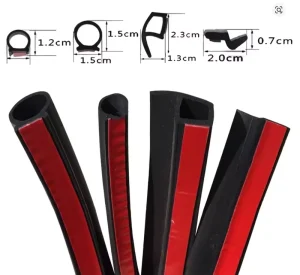 EPDM Silicone Foam Self-Adhesive Sealing Strip D P I Z Multi-Shape Universal Auto Door