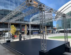 ESI F34 Exhibition Detachable 290x290mm TUV 3 Years Warranty Aluminum Stage Truss Structure for Concert Events Platform