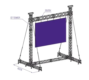 ESI Goal Post Truss System Structure for Hanging Led Displays Stage Lights