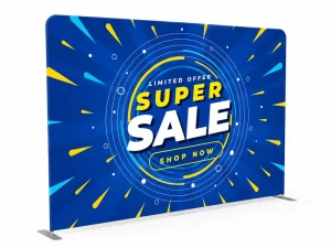 Easy Assemble Tension Fabric Exhibition Stand Portable Fabric Display Stand for Patio
