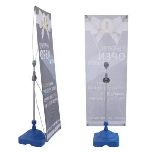 Easy Assembly Advertising X Banner Stand with Water Base