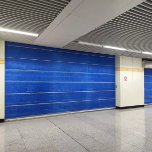 Easy Installation Inorganic Fabric Fire Curtain High temperature Resistant Industrial Roller Shutter for Hospital Parking Lot